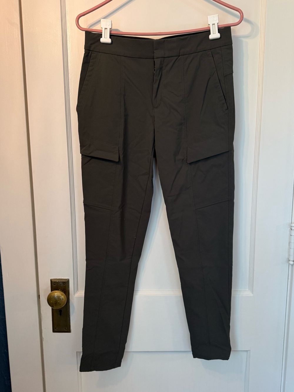 Athleta Dark Olive High-Rise Cargo Pants